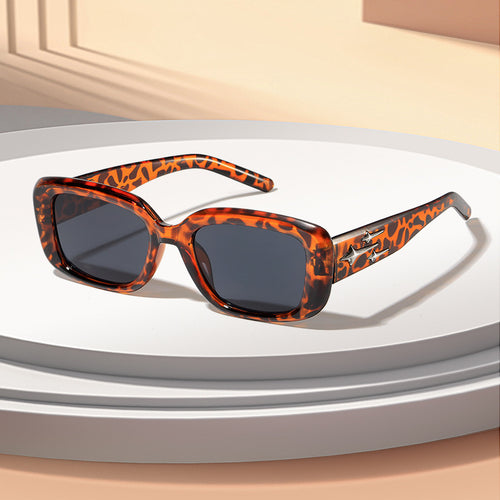 Vintage Inspirierte Quadratische Rahmen Sonnenbrille Karnz
