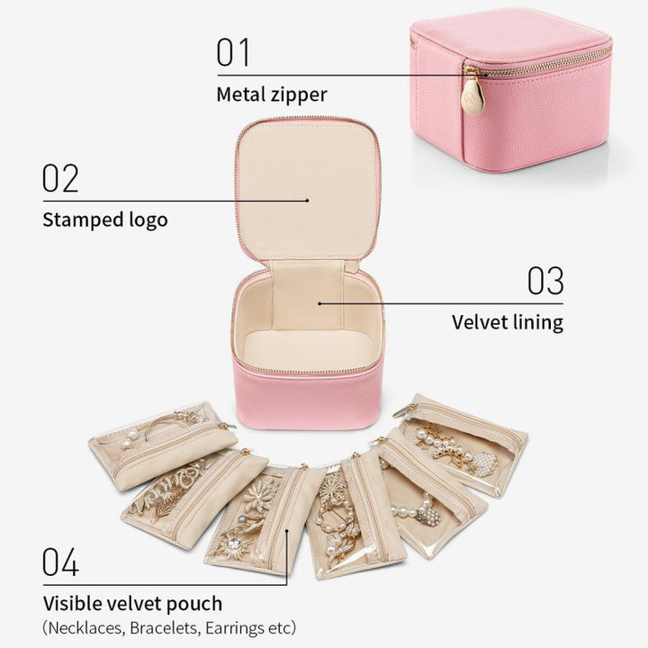 Kosmetik-Organizer Handtasche mit Transparenten Fächern Karnz