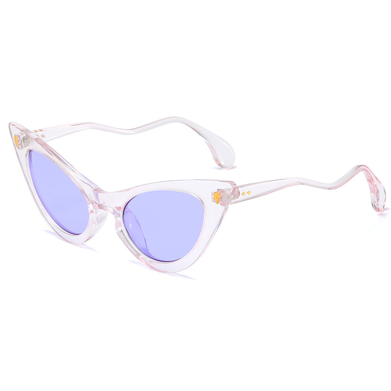 Damen Cat-Eye Sonnenbrille mit verspiegelten Gläsern und elegantem Detail Karnz