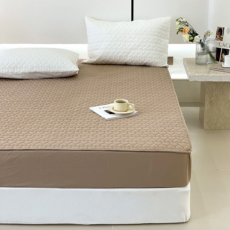 Ge quilted passgenau Matratzenauflage mit tiefem Bezug und atmungsaktivem Mikrofaser-Oberteil