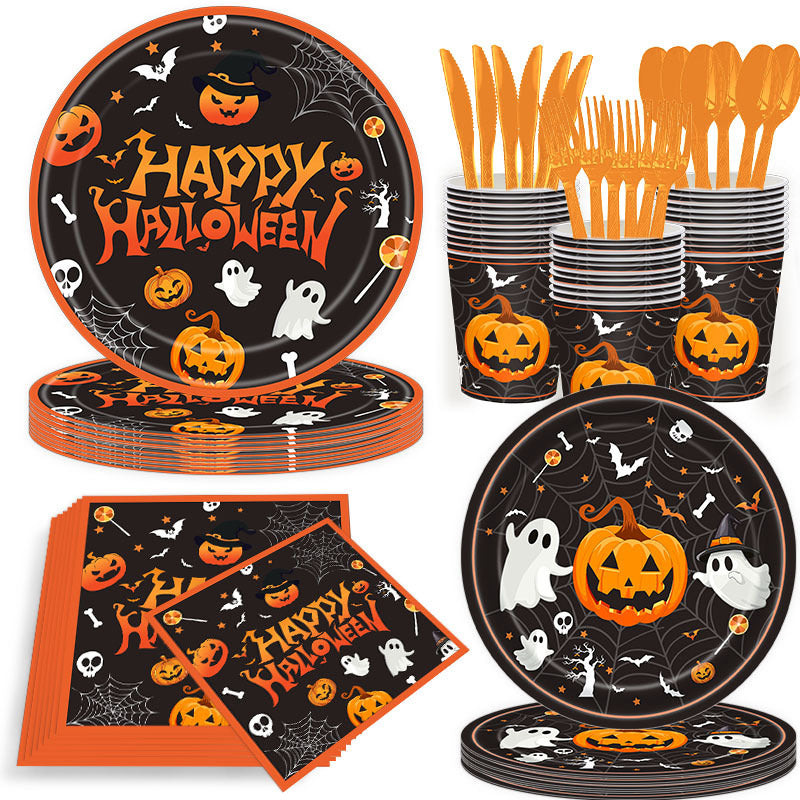 Halloween Tischsets aus Papier Einweg mit Motivdruck