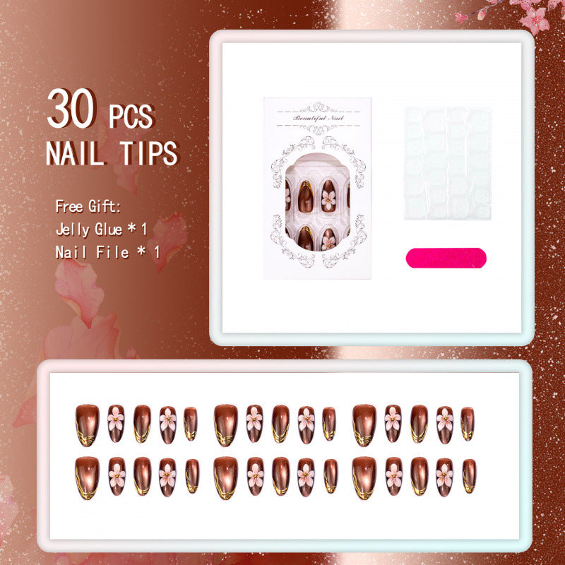 Elegantes Florales Nagelkunstset
