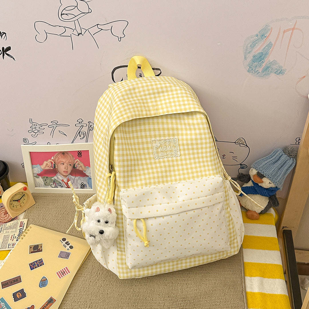 Chic Plaid Rucksack Karnz