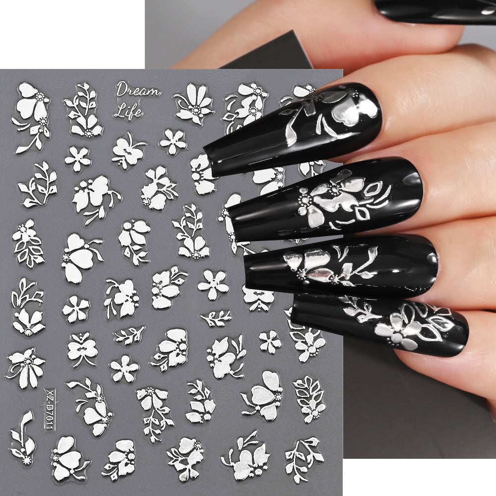 Floral Decorative Nail Art Aufkleber