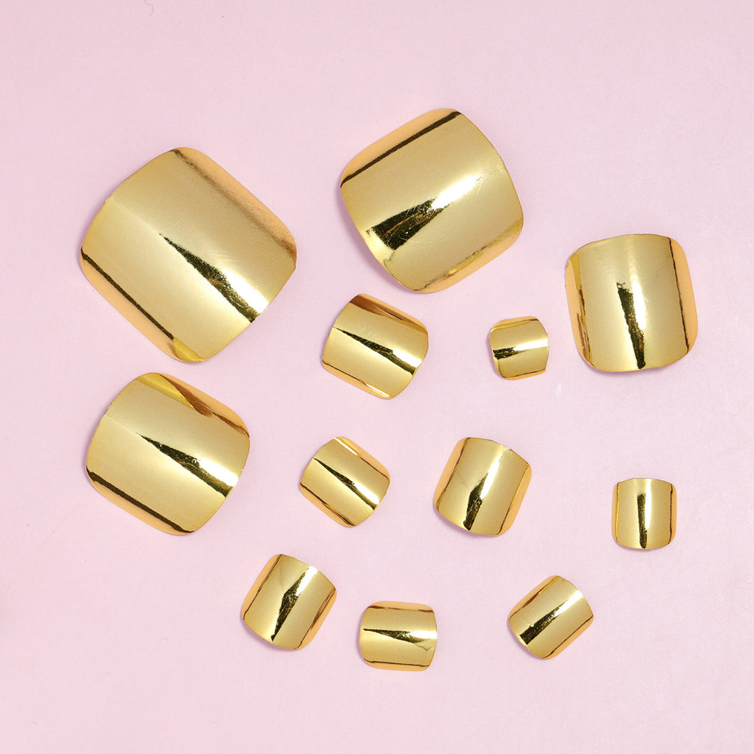 Premium Luxury Metallic Press-On Nail Set Karnz