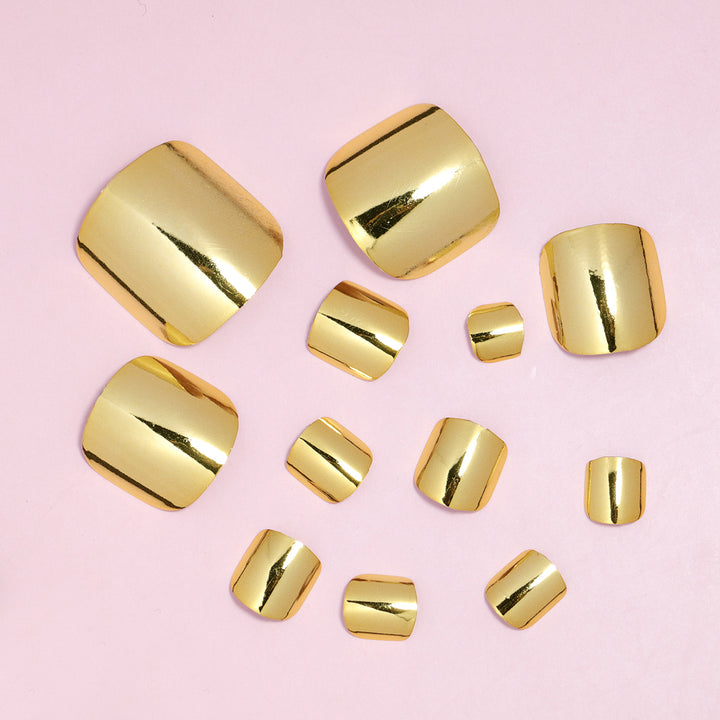 Premium Luxury Metallic Press-On Nail Set Karnz