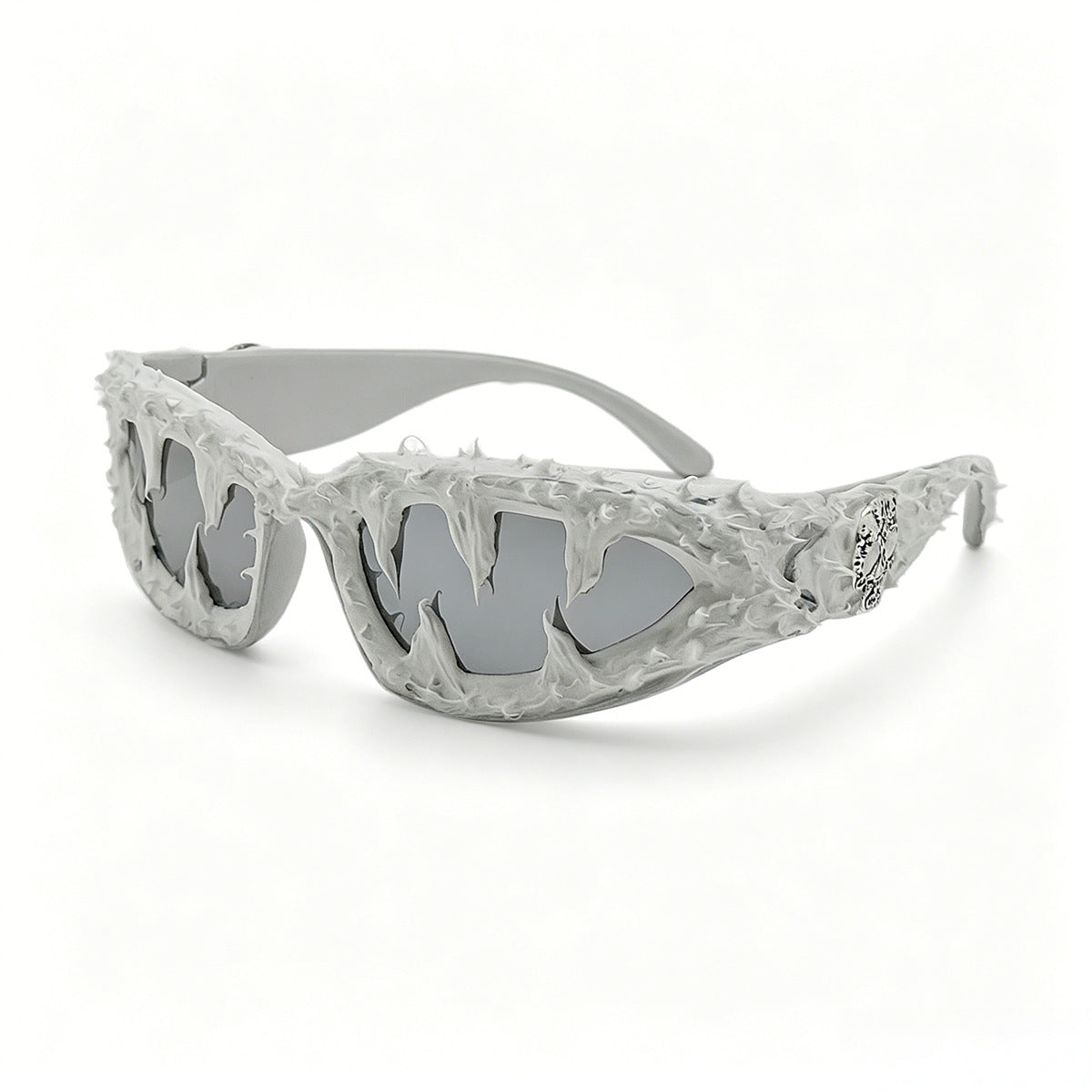 Damen kreative Fashion-Sonnenbrille mit einzigartigen Spikes und skull-Design Karnz