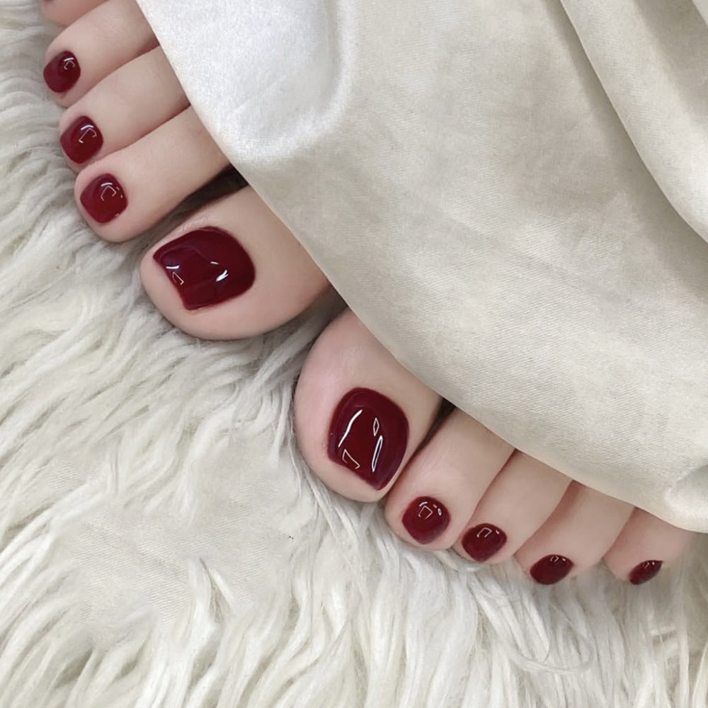 Glänzende Gel-Fußnagelkunst Karnz