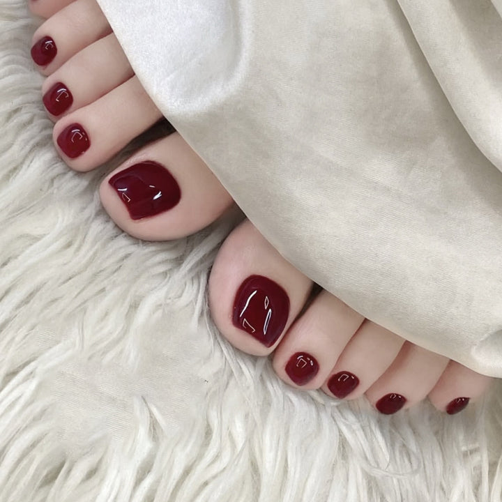Glänzende Gel-Fußnagelkunst Karnz