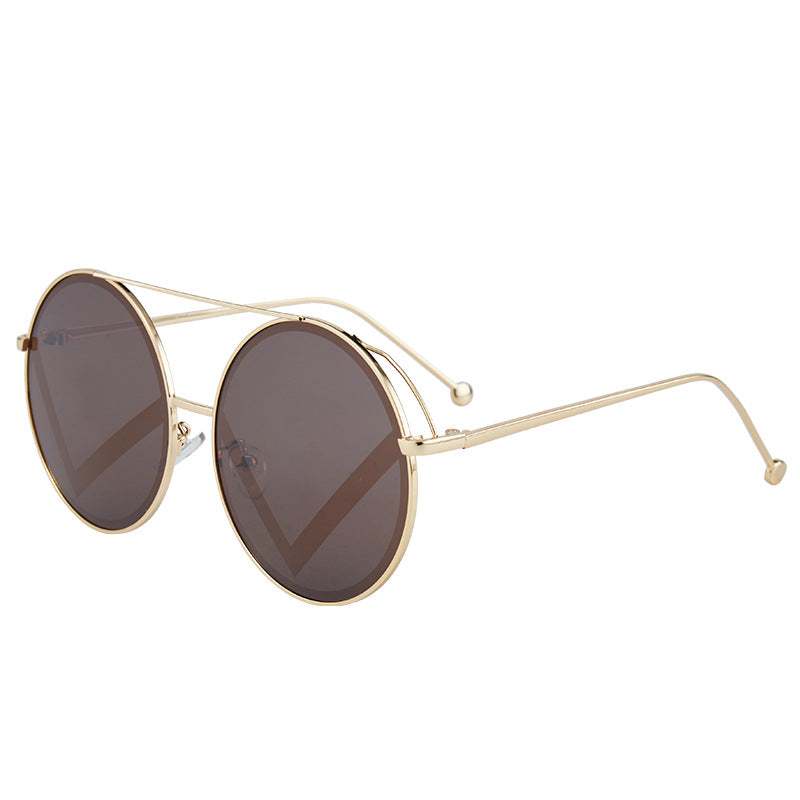 Damen modische runde Sonnenbrille Karnz
