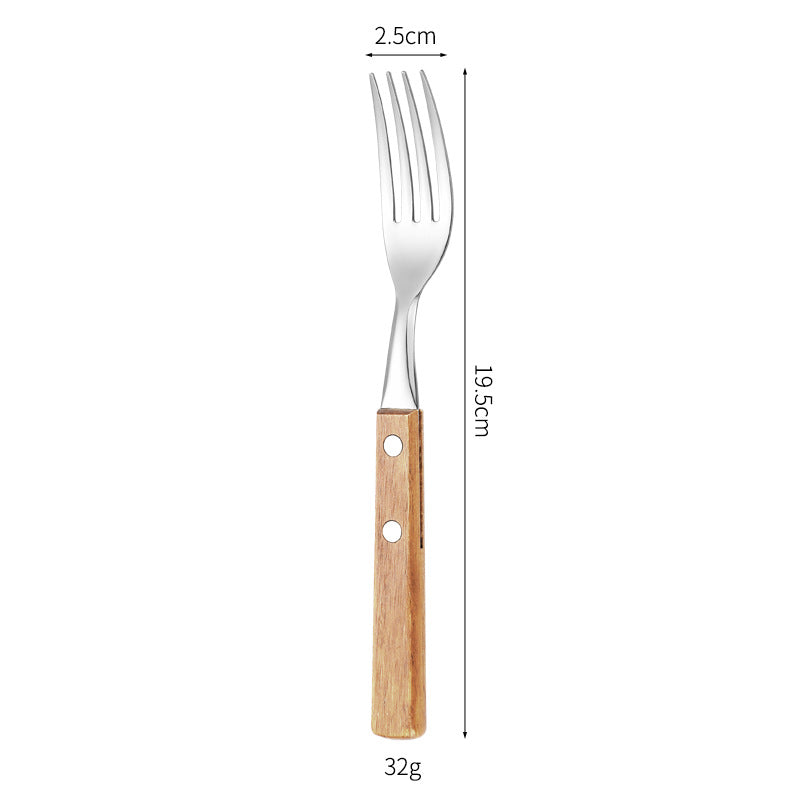Dessertlöffel mit Ergonomischem Holzgriff Karnz