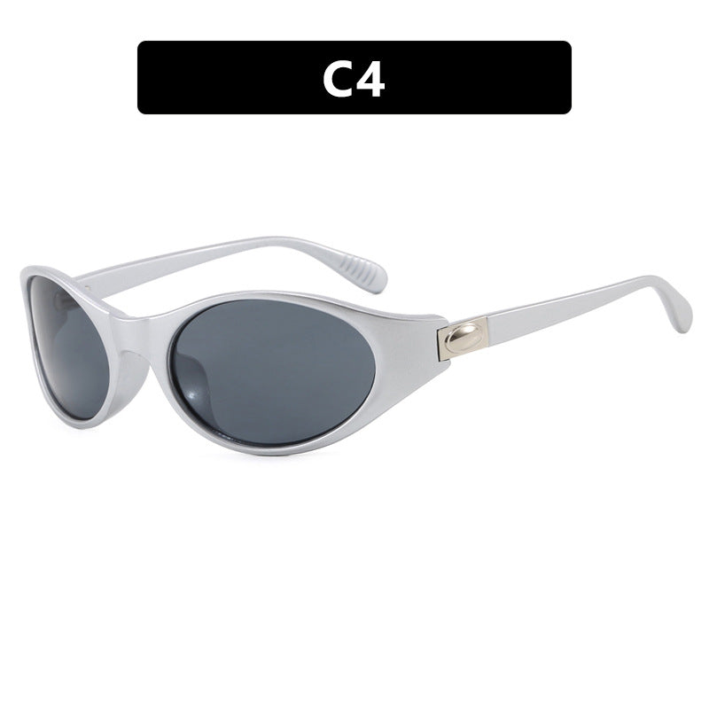 Damen stilvolle Sonnenbrille im eleganten Ovaldesign mit schützendem UV-Filter Karnz