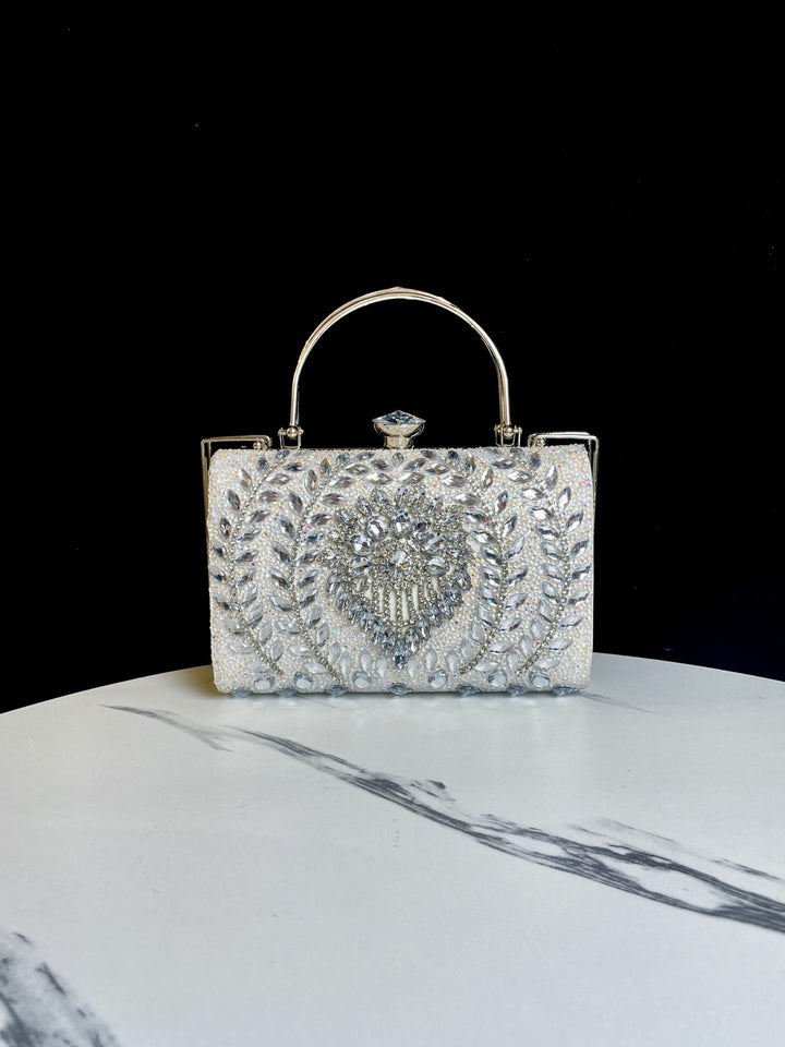Aufwändiger bestickter Abendhandtasche