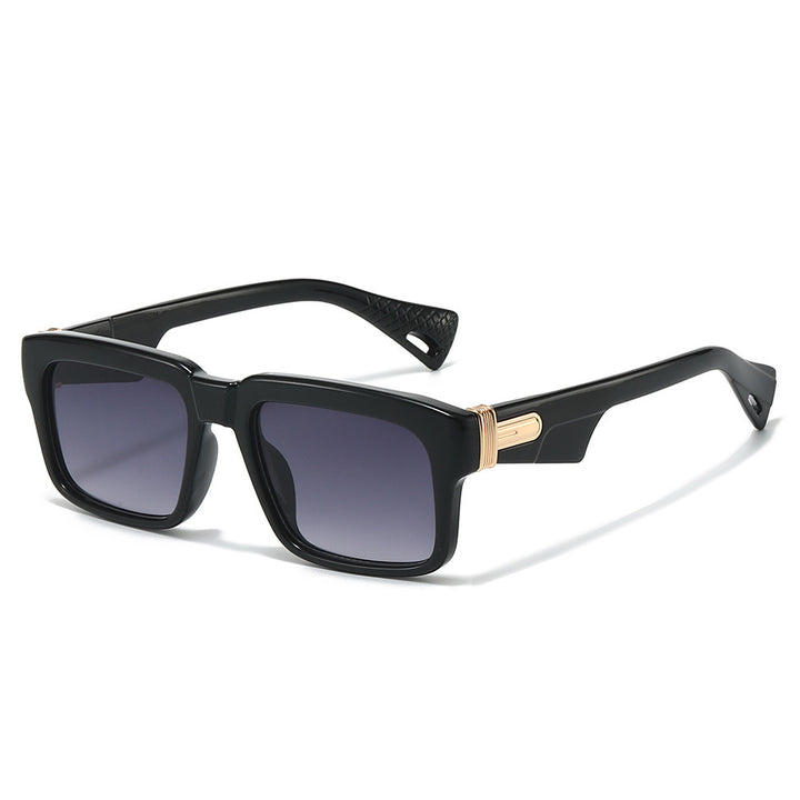 Chic Weitkrempige Quadratische Sonnenbrille Karnz