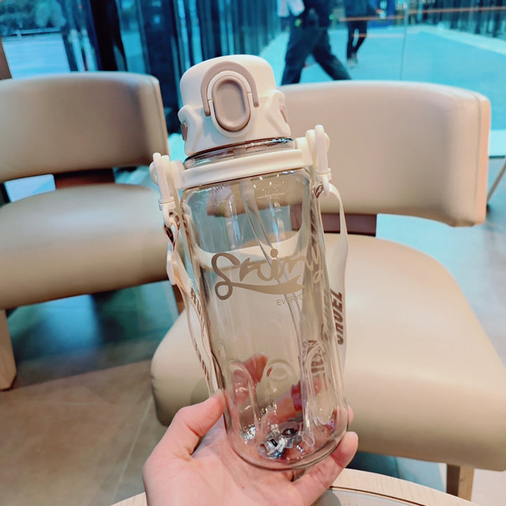 Damen Ergonomische Trinkflasche mit auslaufsicherem Deckel Karnz