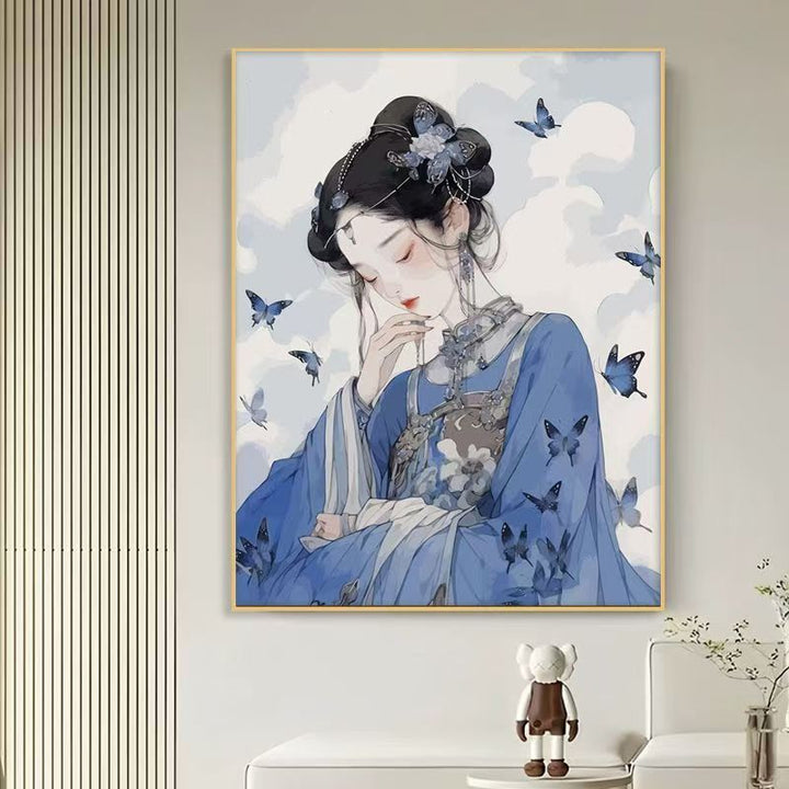 Elegante Schmetterling-Themen Leinwandkunst Druck Karnz