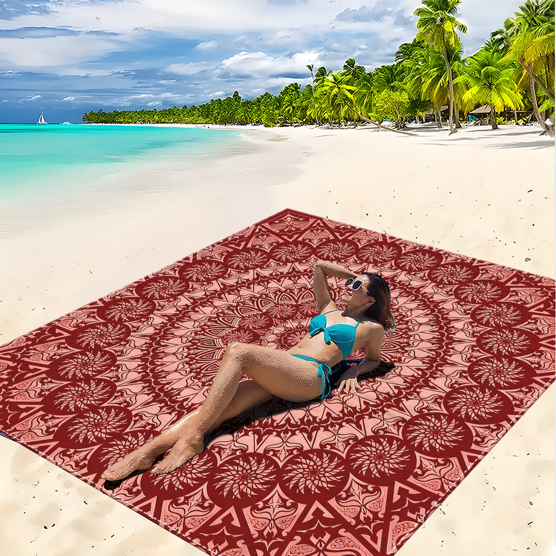 Mandala Design Strandmatte Karnz
