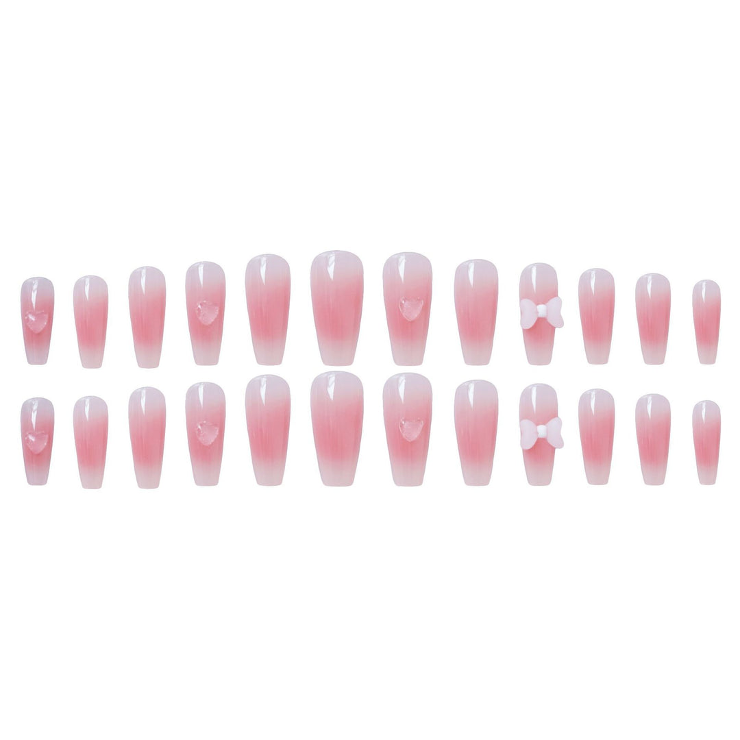 Blumengeschmücktes Press-On-Nagelset
