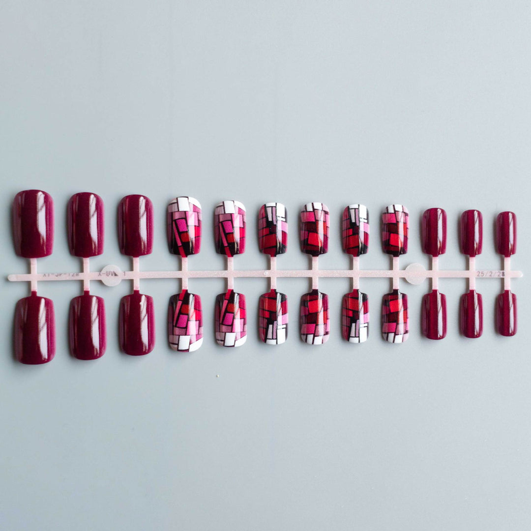 Künstlerisches Mosaik-Nagelkunst-Set