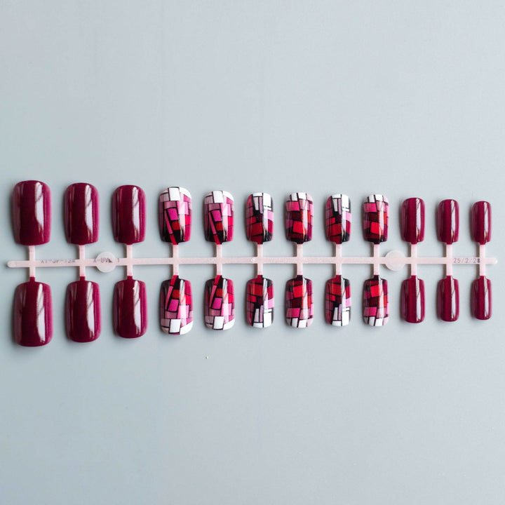 Künstlerisches Mosaik-Nagelkunst-Set