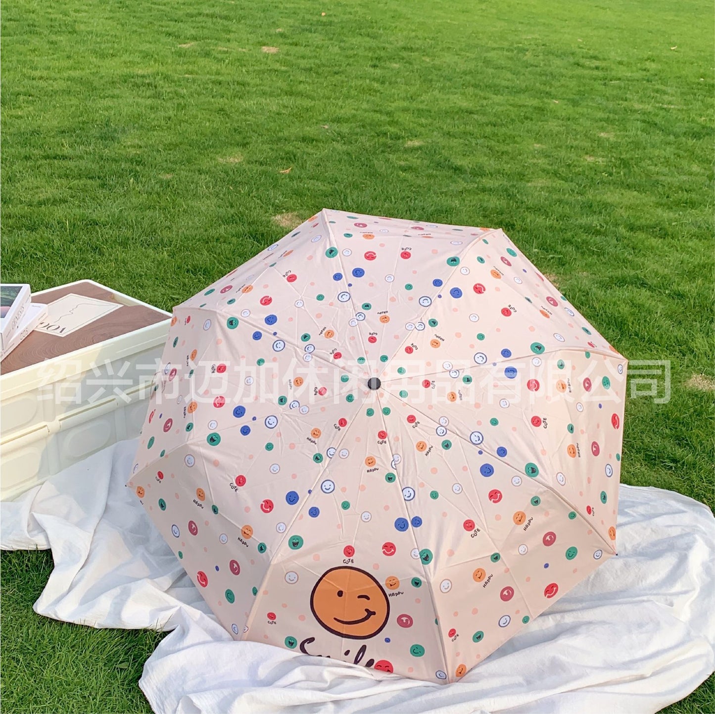 Damen Faltbarer Regenschirm mit lustigem Design Karnz