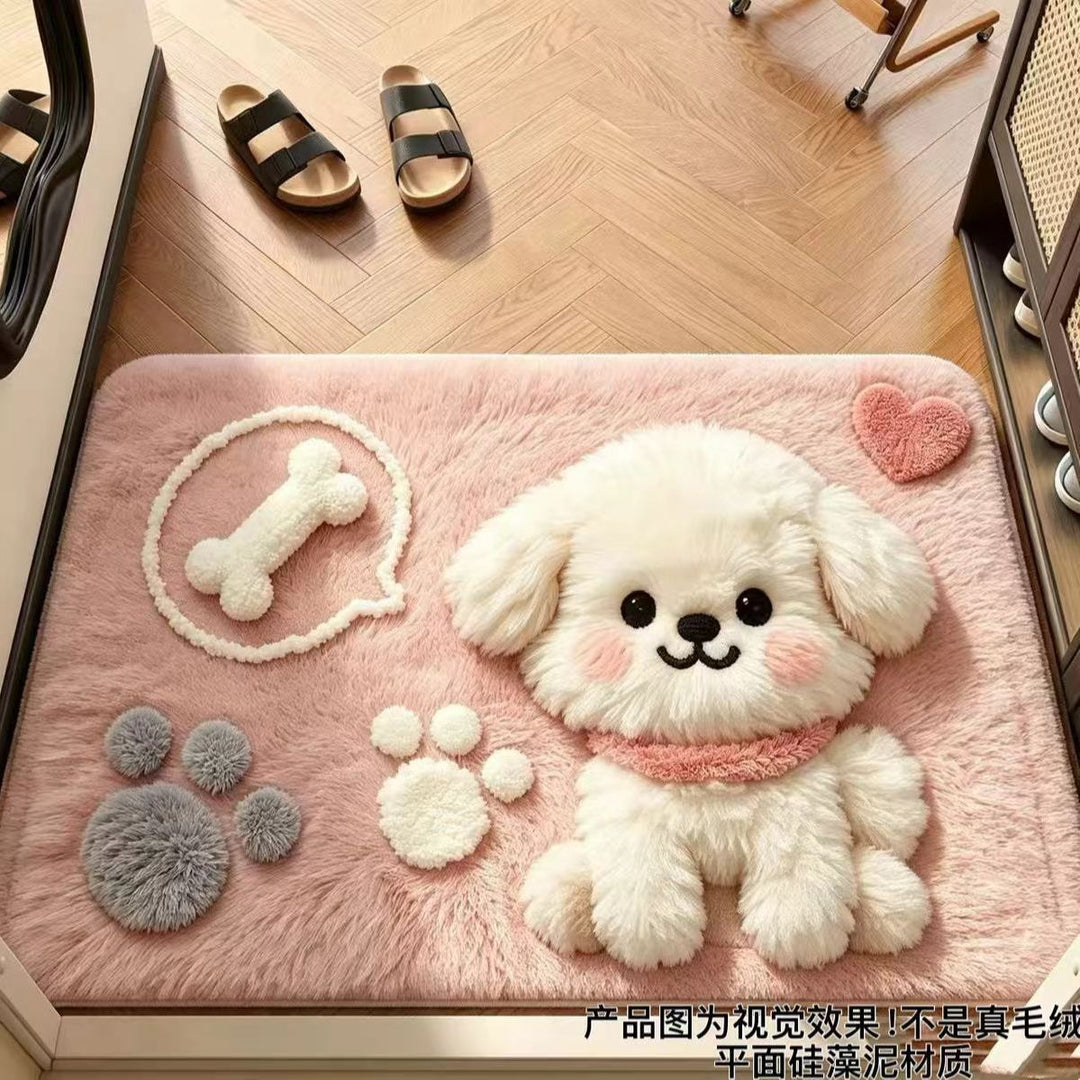 Plüsch Puppy Design Matte