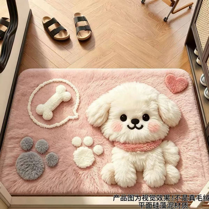 Plüsch Puppy Design Matte