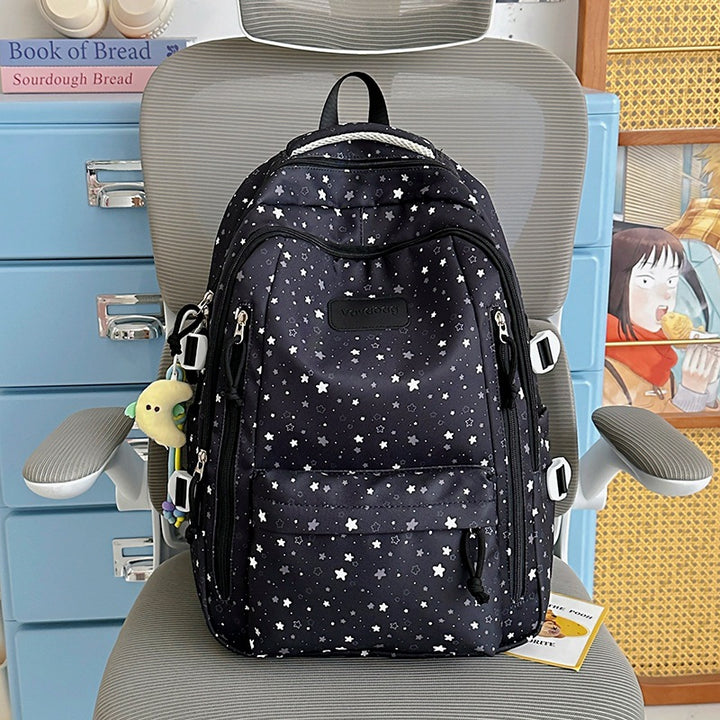 Stern-Druck Multi-Taschen Rucksack Karnz