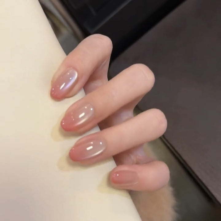Premium Naturale Finish Press-On Nagel Set Karnz