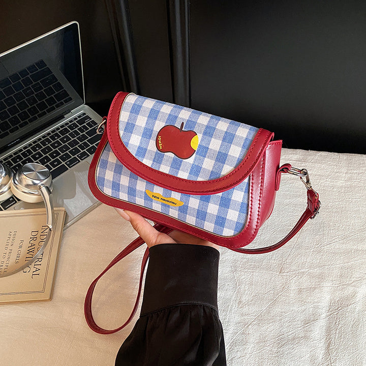 Verspielt Karomuster Handtasche Karnz