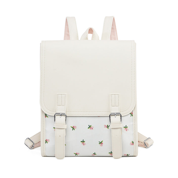 Blumenmuster Strukturierter Rucksack Karnz