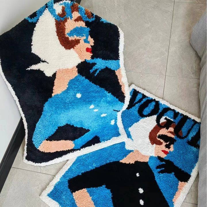 Vogue-inspiriert Künstlerischer Plüsch-Teppich
