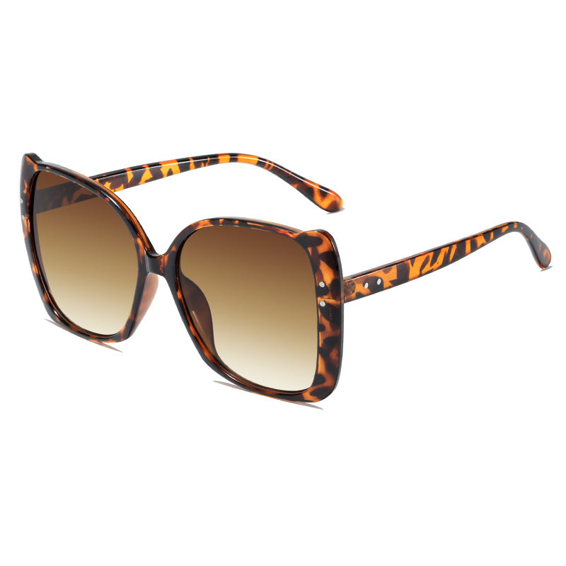 Damen oversized Sonnenbrille mit braunem Farbverlauf Karnz