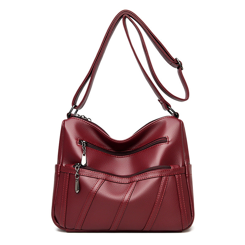 Elegante Schultertasche mit Reißverschlussdetails Karnz
