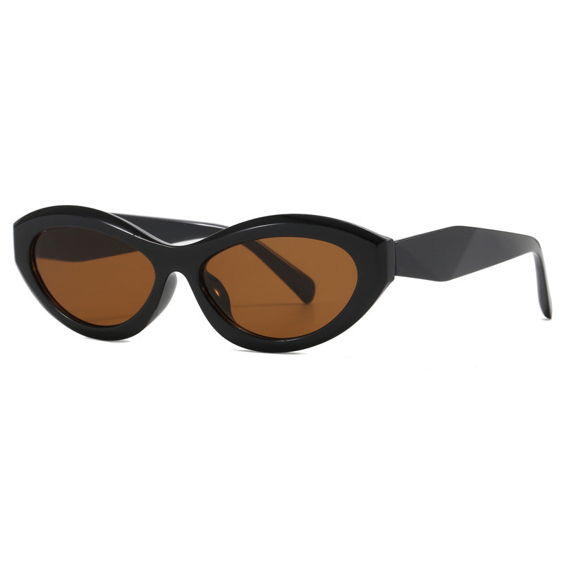 Damen Cat-Eye Sonnenbrille mit breitem Rahmen und UV-Schutz Karnz