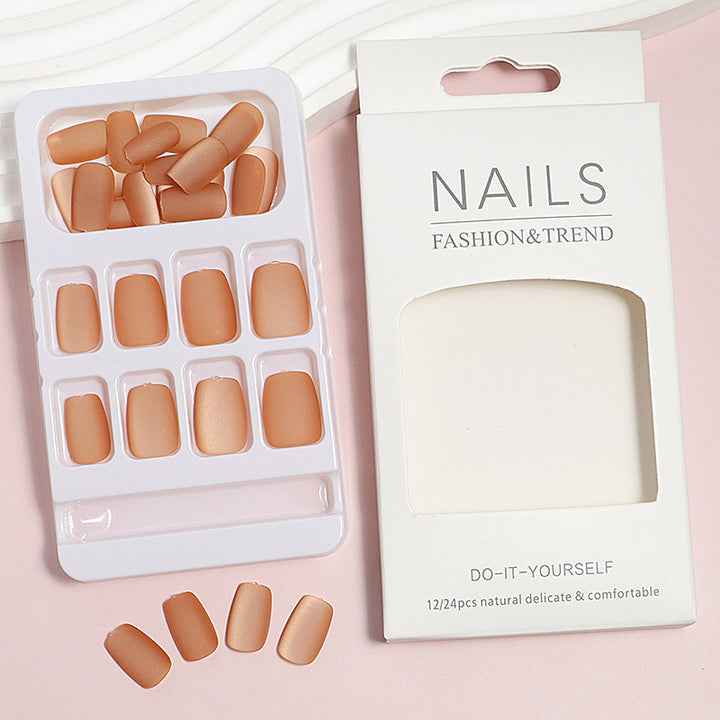 DIY natürliche Finish Press-On Nagelspitzen Karnz