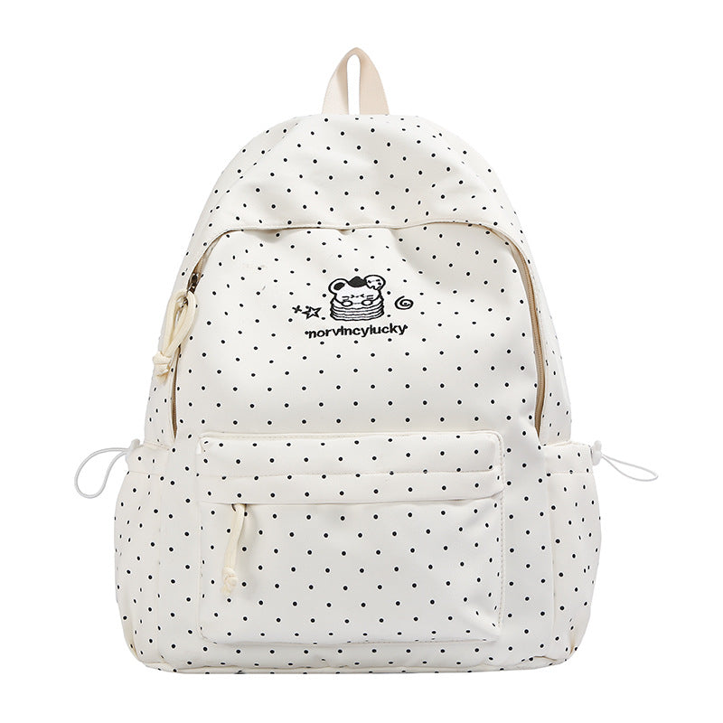 Verspielt gepunkteter Rucksack Karnz