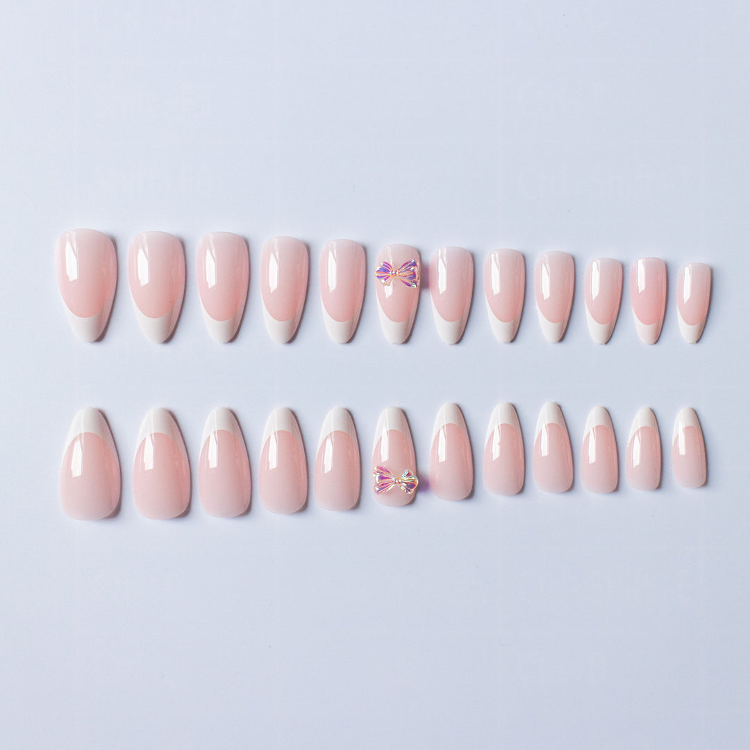 Elegantes französisches Tipp-Acryl-Nagelkunst-Set