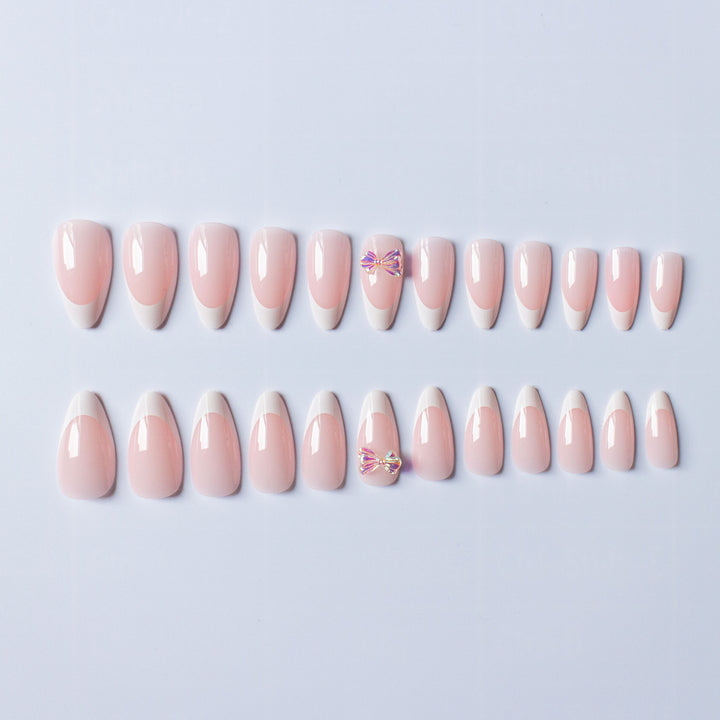 Elegantes französisches Tipp-Acryl-Nagelkunst-Set