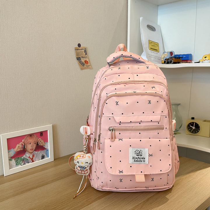 Multi-Taschen Gemusterter Rucksack Karnz