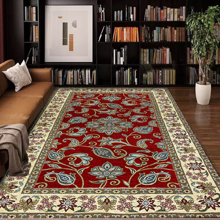 Vintage Floral Design Bereich Teppich