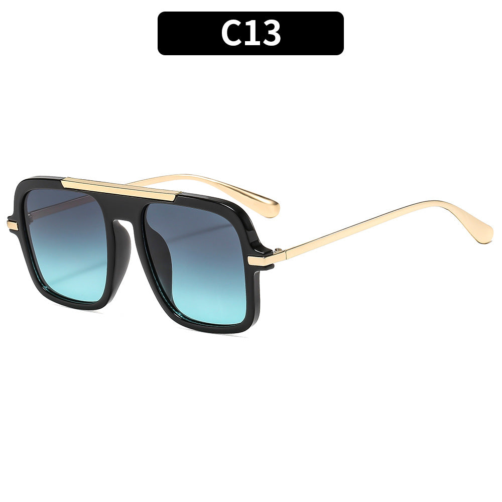 Eleganter Look Vintage-inspirierte geometrische Sonnenbrille