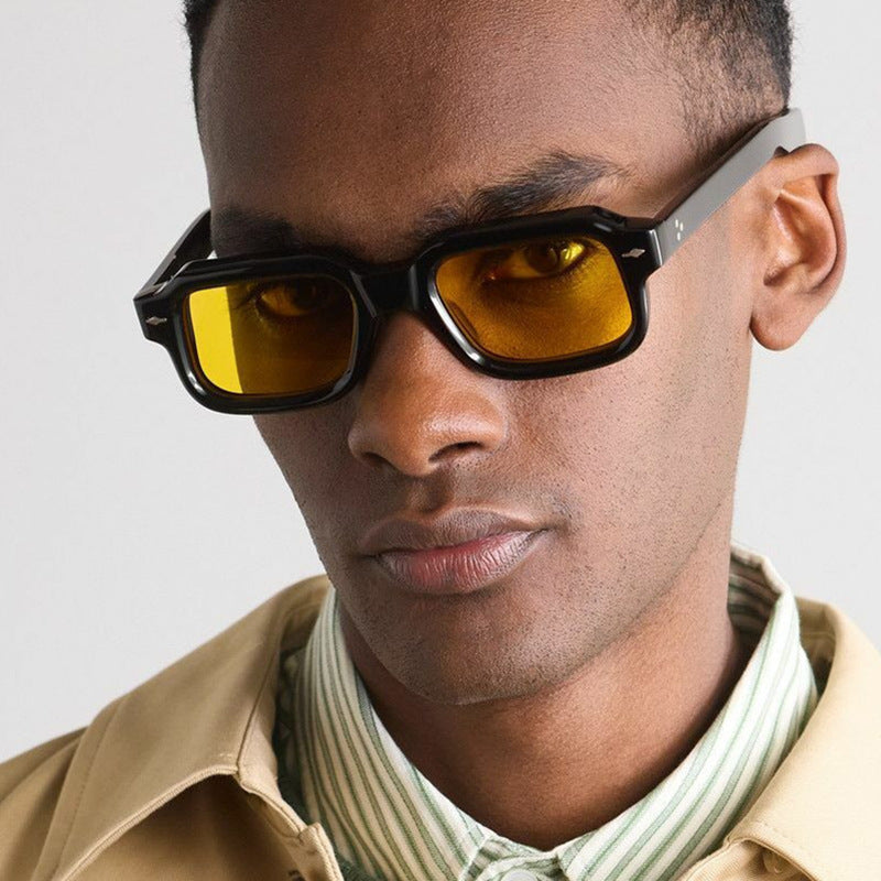 Damen modische quadratische Sonnenbrille mit elegantem Design und UV-Schutz Karnz