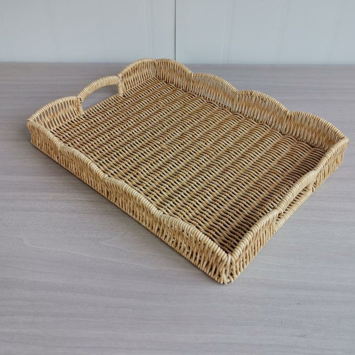 Elegante gewebte Servierplatte Karnz
