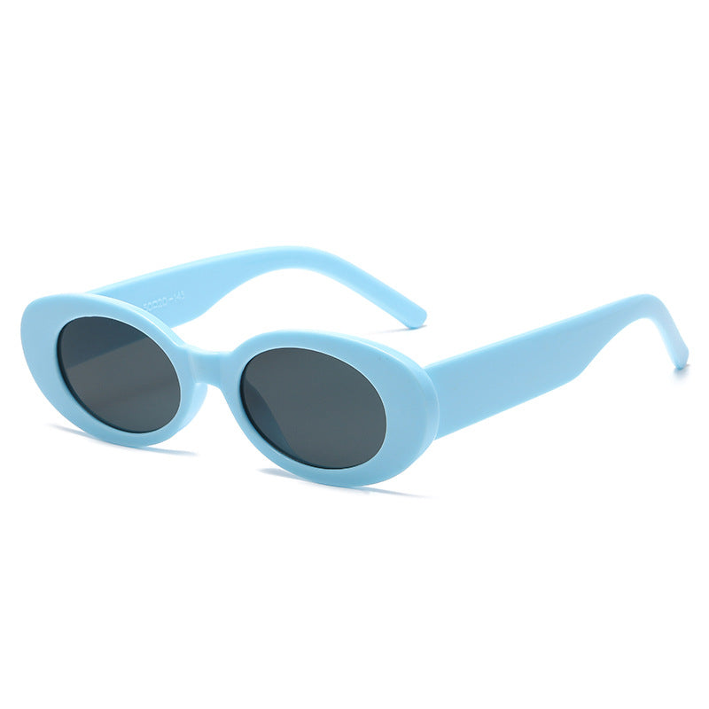 Damen modische Sonnenbrille mit einzigartigem ovalen Design Karnz
