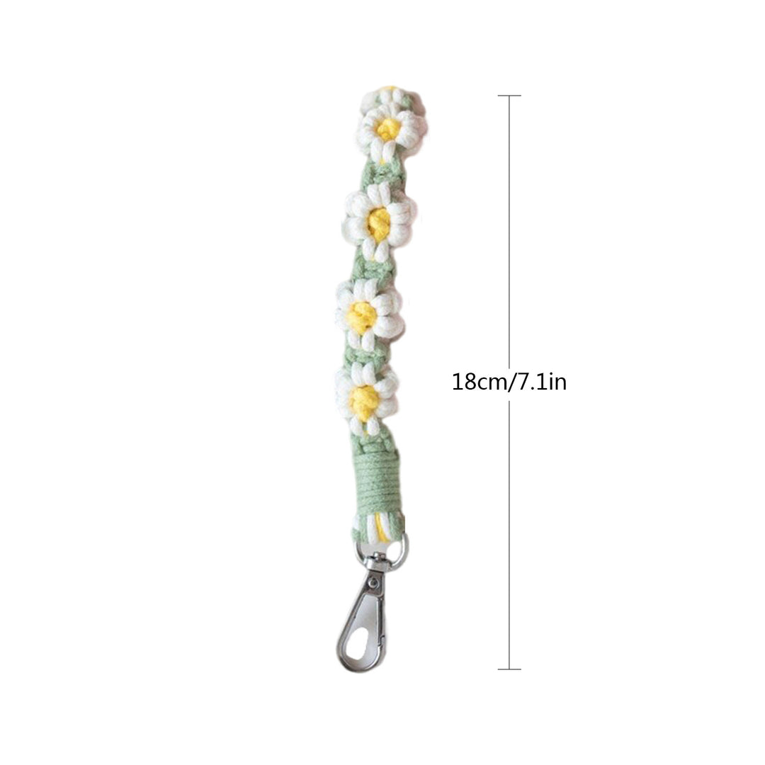 Makramee Schlüsselanhänger Halter mit floralem Design Karnz