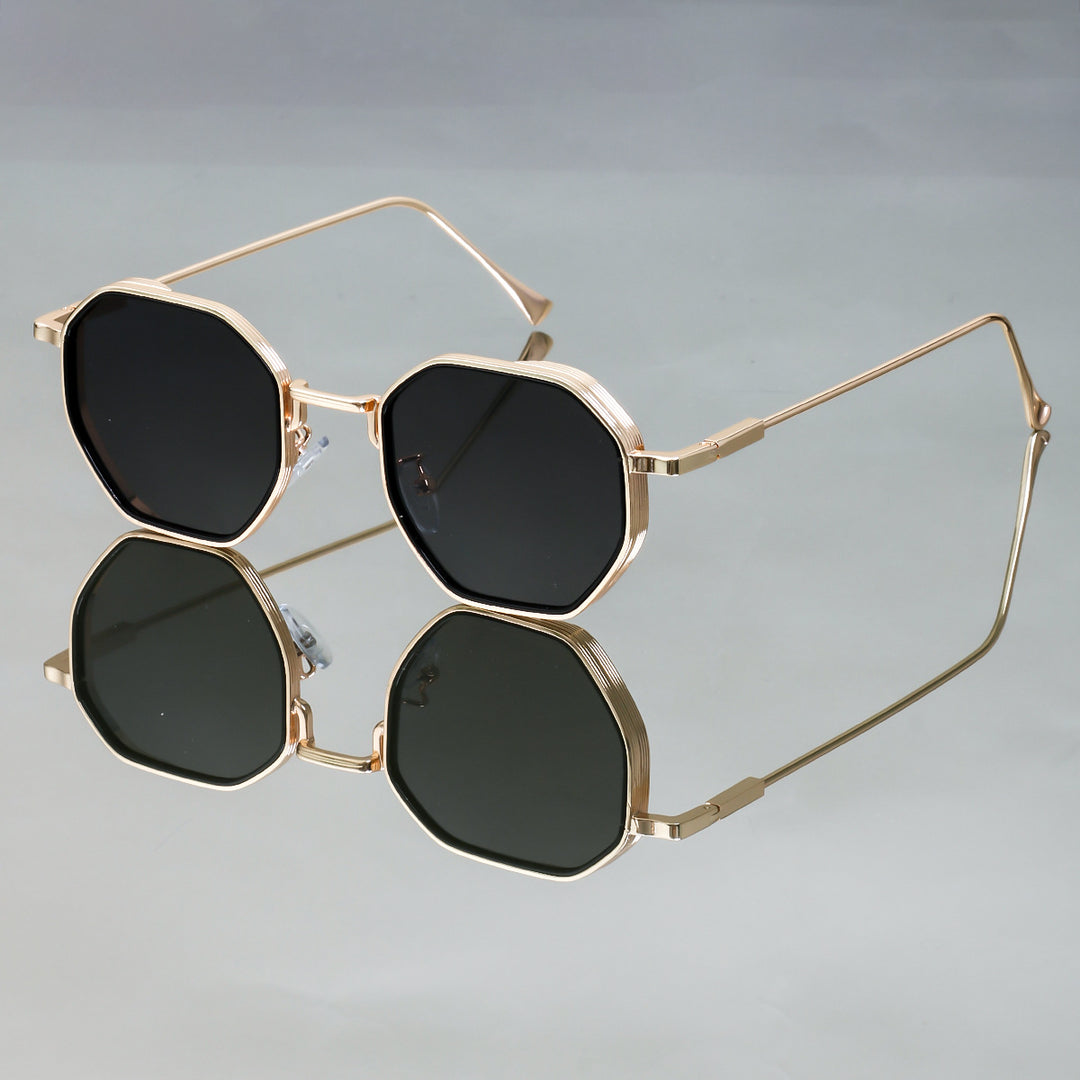 Damen Sonnenbrille im eleganten, geometrischen Stil mit strapazierfähigem Rahmen Karnz