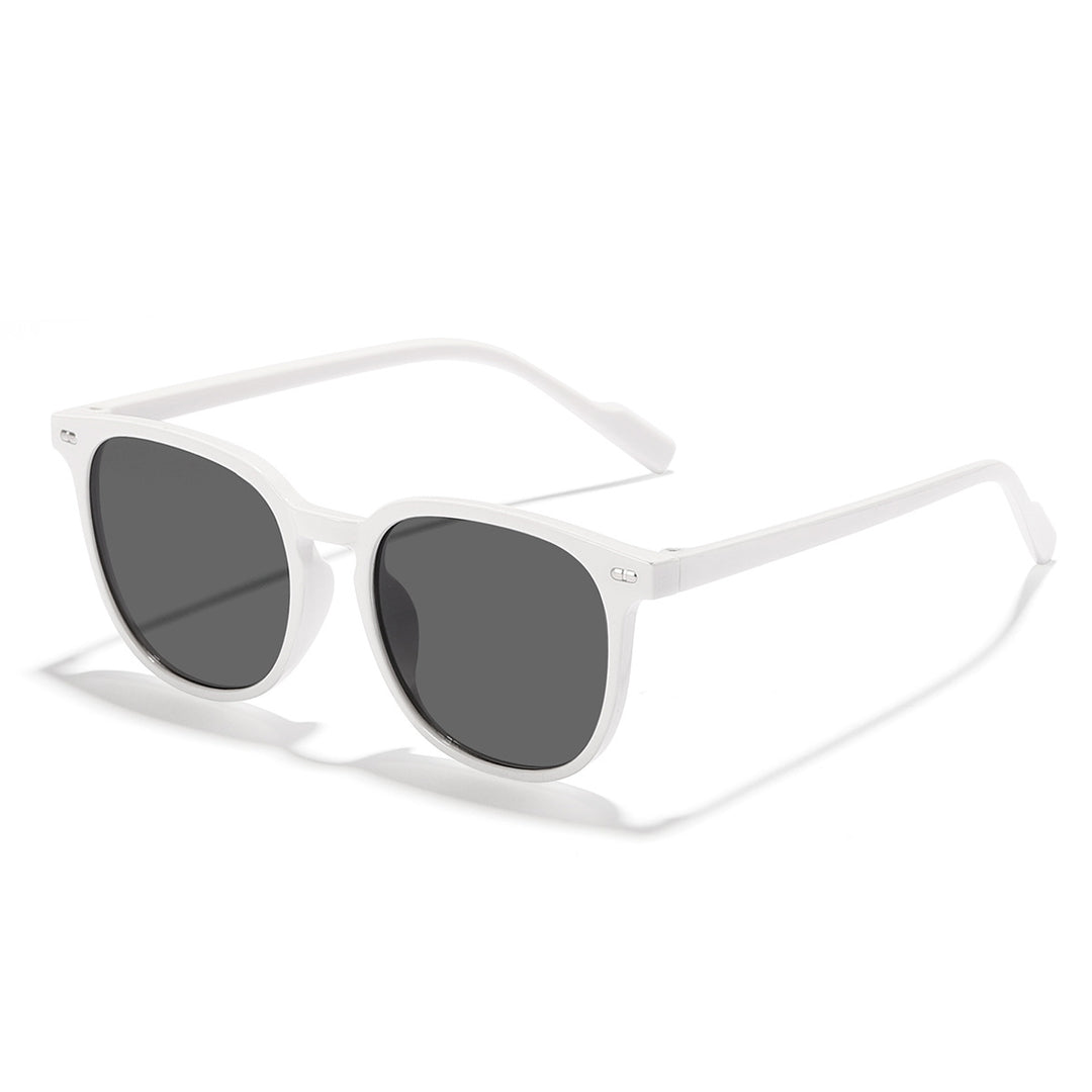 Damen modische Sonnenbrille mit transparentem Rahmen und hochwertigen Gläsern Karnz