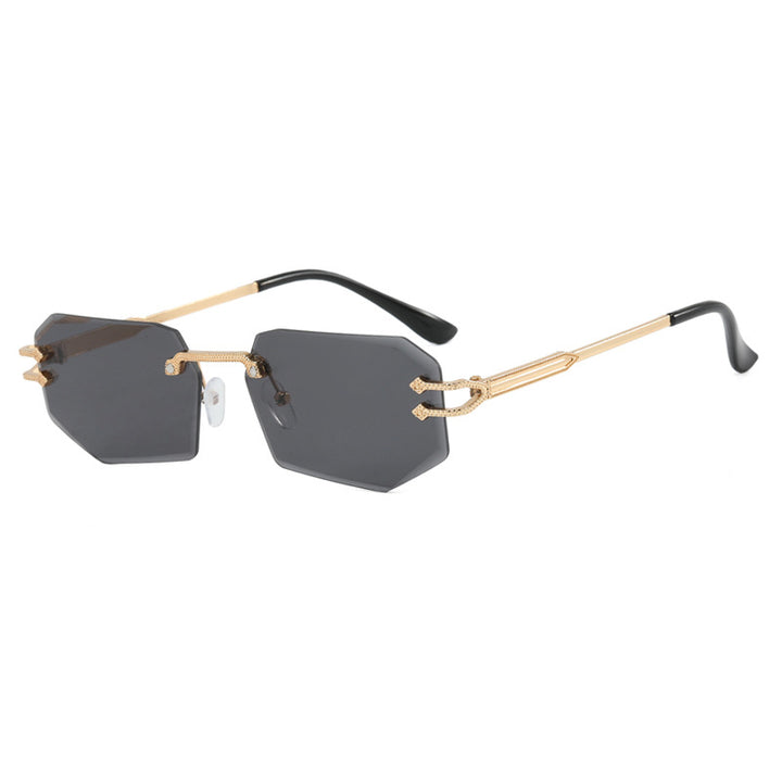 Damen geometrische Fashion-Sonnenbrille Karnz