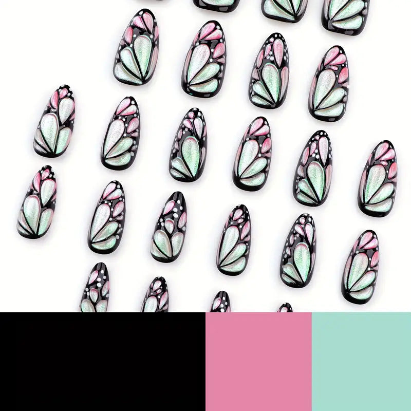Künstlerische Schmetterling Nagel Kunst Erweiterungen Karnz